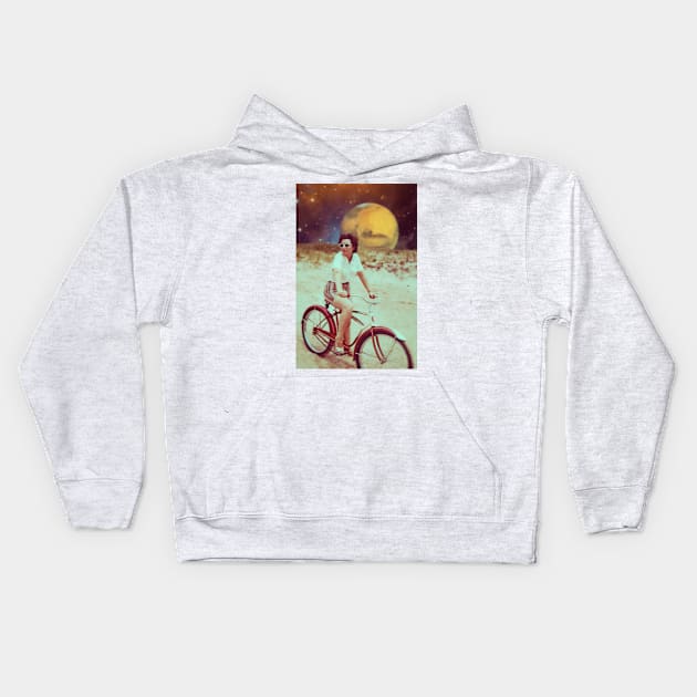 Biking is Freedom... Kids Hoodie by montagealabira